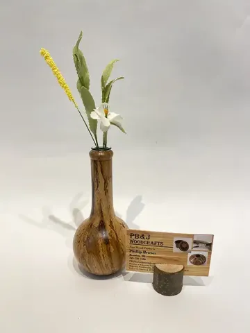 PB & J Woodcrafts Bud Vase